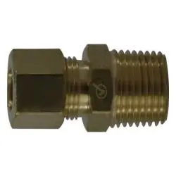 AMC 700068-0804 Adapter, 1/2 in Compression x 1/4 in Male NPTF, Brass Discount