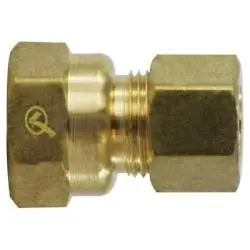 Reduced Price Mid-America Fittings LF66-22 Coupling, 1/8 in Compression x 1/8 in FIP, Brass