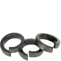 4 Hi-Collar Split Lock Washers, Plain Finish, Medium Carbon Steel, Qty 100 Final Sale