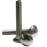 Weekend Sale 5/8"-11 x 8" Carriage Bolts, Under-Sized, Grade A, A307, Zinc Cr+3, Partial Thread (6" Thread), Qty 25