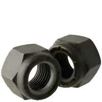 Must Have 7/8"-14 Nylon Insert Lock Nuts, Grade C, Phosphate & Oil, Medium Carbon Steel, Qty 25