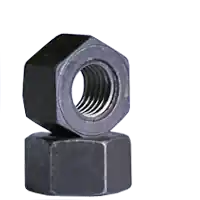 Markdown 1 3/8"-8 Heavy Hex Nuts, Grade 2H, Medium Carbon, Plain Finish, A194 / SA 194, Qty 10