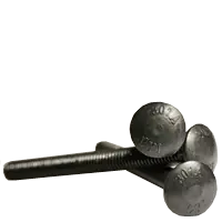 1/4"-20 x 6" Carriage Bolts, Grade A, A307, Plain Finish, Full Thread, Qty 50 Authentic