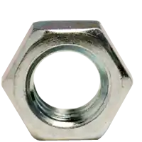 Price Cut 5/8"-11 Hex Jam Nuts, Grade A, A563, Zinc Cr+3, Coarse (UNC), Low Carbon Steel, Qty 50