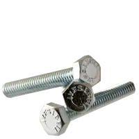 While Supplies Last 1/2"-13 x 1 3/4" Hex Tap Bolts, Grade 5, Zinc Cr+3, Full Thread, Medium Carbon Steel, Qty 50