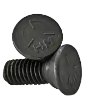 5/8"-11 x 1 3/4" Plow Bolts, 3 Head, Grade 5, Plain Finish, Full Thread, Qty 25 Secure Checkout