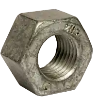 1 1/2"-8 Heavy Hex Nuts, Hot-Dipped Galvanized HDG, Grade 2H, 8 Pitch, A194 / SA 194, Qty 10 While Supplies Last