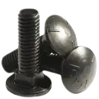 1/4"-20 x 1 1/2" Carriage Bolts, Grade 5, Plain Finish, Full Thread, Coarse (UNC), Qty 100 Save Now