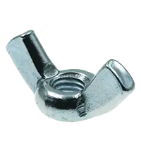 10-32 Wing Nuts, Light Series Type A, Cold Forged, Zinc Cr+3, Fine (UNF), Low Carbon Steel, Qty 100 Next Day Delivery