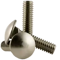 3/8"-16 x 1" Carriage Bolts, 18-8 Stainless Steel, Full Thread, Coarse (UNC), Qty 100 Sale