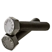 3/4"-10 x 6" Hex Tap Bolts, Grade 5, Plain Finish, Full Thread, Medium Carbon Steel, Qty 5 Place Order