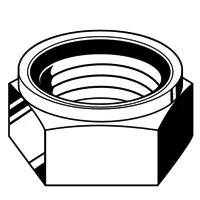 Limited Offer M18-2.50 Nylon Insert Lock Nuts, A2-70 Stainless Steel, Coarse (UNC), DIN 985, Qty 20