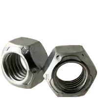 Same Day Shipping 9/16"-18 Hex Lock Nuts, All Metal, Grade C, Zinc & Wax Cr+3, Medium Carbon Steel, Qty 50