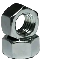 New Release 1"-14 Hex Nuts, Zinc Cr+3, Fine (UNF), Low Carbon Steel, Qty 25