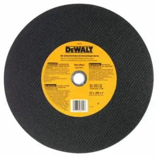 Reduced Price Dewalt DW8002 14"X3/32"X7/64"X1" Barcutter Chop Saw Wheel
