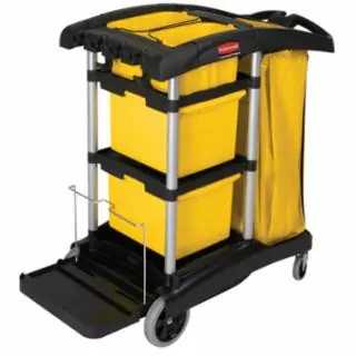 Price Drop Rubbermaid Commercial FG9T7300BLA Mf Janitor Cart