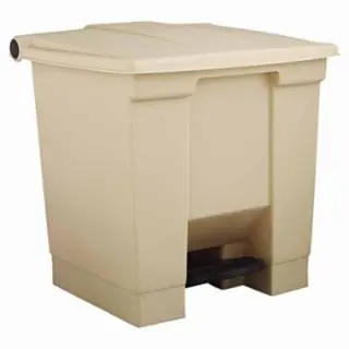 Fast Shipping Rubbermaid Commercial FG614300BEIG Step-On Can 8G/30L Beig