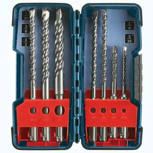 Discount Bosch HCK001 7 pc. SDS-plus Bulldog Rotary Hammer Bit Set (7 Pack)