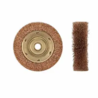Ampco Safety Tools WB-44A 6" Dia. Wheel- 1/2" Plain Arbor Crimped Wir Markdown