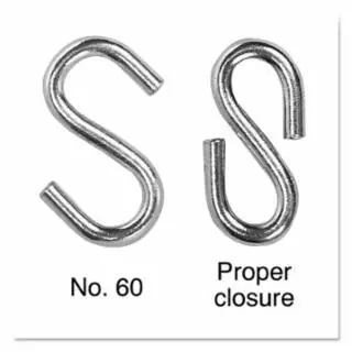 Campbell 6106024 60 S Hooks Blu-Krome Same Day Shipping