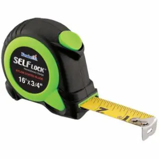 Premium Komelon Usa SL2816 16‘ Self Lock- Self-Locking Tape Measure