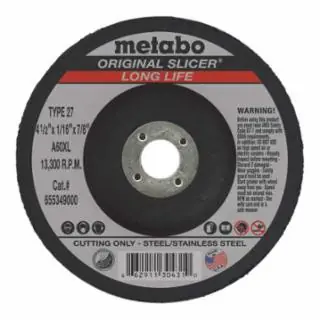 Cheap Metabo 655349000 4 1/2Inx1/16Inx7/8In A60Tz T27 Cutting Wheels (50 EA)