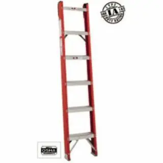 Sale Louisville Ladder FH1006 6‘ Fiberglass Classic Shelf Ladder