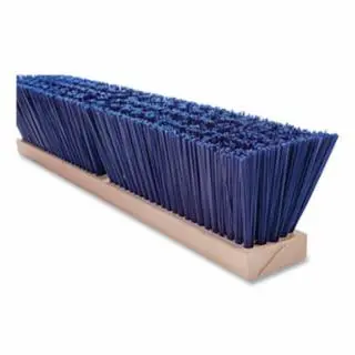Magnolia Brush 6424-FX 24" Blue Poly Streetbroom - Flexsweep High Quality