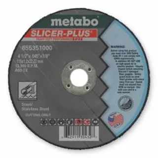 Metabo 655351000 4 1/2Inx.045Inx7/8In A60Tx T27 Cutting Wheels Save Now