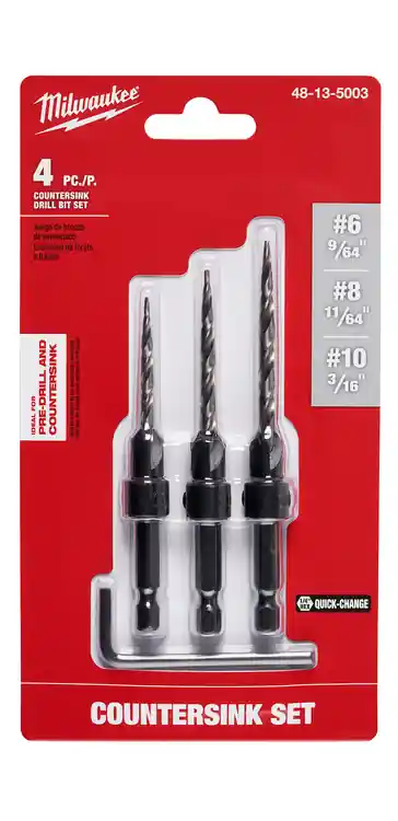 Buy Today Milwaukee Tool 48-13-5003 4PC Countersink Drill Bit Set