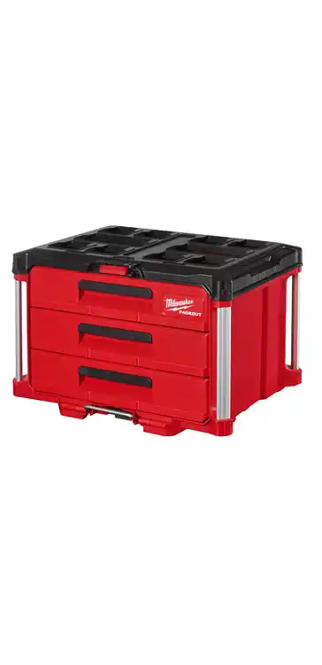 Order Now Milwaukee Tool 48-22-8443 PACKOUT 3-Drawer Tool Box