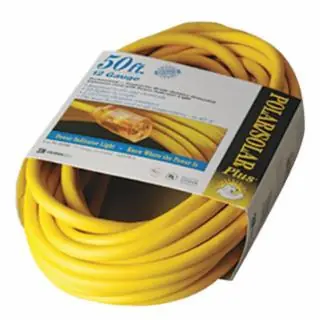 Fan Favorite Southwire 1688SW0002 50‘ Yel Polar/Solar Plusext. Cord 12/3 Sjeow-