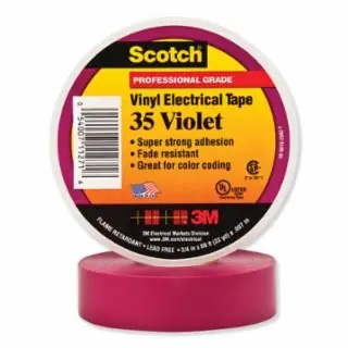 Scotch 7000058437 Scotch Super 35+ 3/4" X66‘ Violet Vin Elec Tape (1 RL) Super Sale