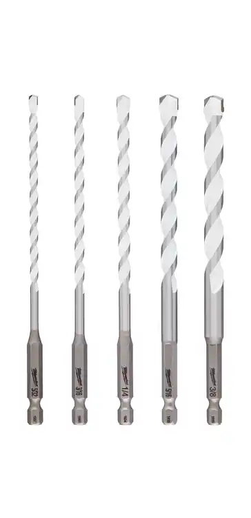 Milwaukee Tool 48-20-8898 5 PC SHOCKWAVE Impact Duty Carbide Multi-Material Drill Bit Set, 6 Pack Next Day Delivery