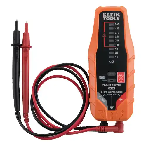 Klein Tools ET60 Electronic AC/DC Voltage Tester, 12 to 600V Express Delivery