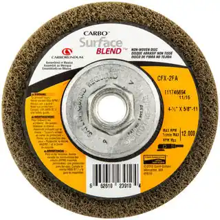 Secure Checkout CARBORUNDUM SURFACE FINISH WHEELS-DEP CTR 4-1/2 x 5/8-11 FINE