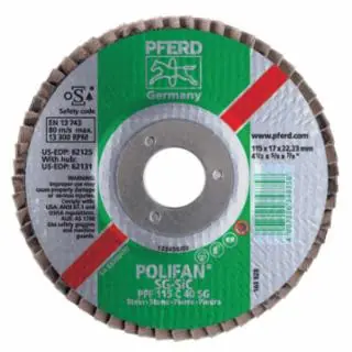 Brand New Pferd 62268 7 x 5/8-11 Polifan Sg Alu Ox Flat 40G