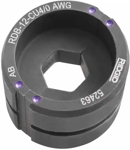 Ridgid 52558 12T Aluminum 350 Kcmil Round Die Buy Online