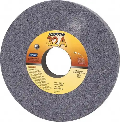 Hot Deal Norton 66253263143 12 x 1-1/2 x 3 Type 01 Straight Wheel 32A46-Hvbe
