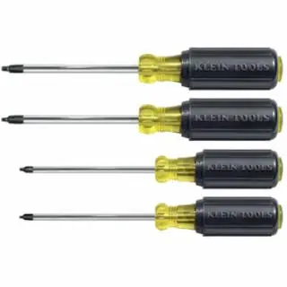Hot Picks Klein Tools 85664 Screwdriver Set, Square Recess, 4-Piece