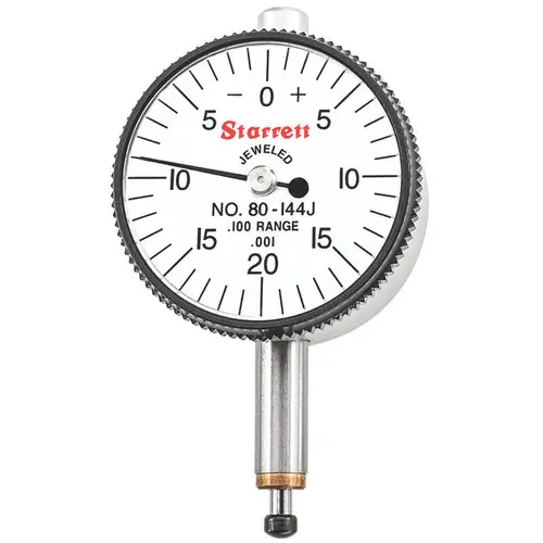 L.S. Starrett 55893 80-144J Mini 1-11/16" Dial Indicator .100" Range Sale