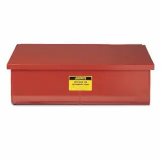 Professional Grade Justrite 27322 22 Gallon Rinse Tank Bench Type