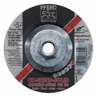 Hot Deal Pferd 61220 Cc-Grind-Solid 4-1/2 x 5/8-11 Steel
