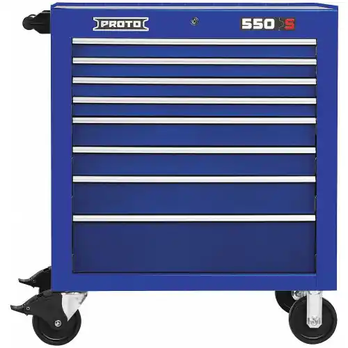 Proto J553441-8BL Roll Cab 34 In 8 Dwr Blue Limited Time