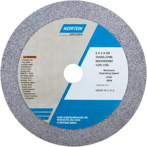 Secure Checkout Norton 66252830987 5 x 2 x 5/8" 32A60-Jvbe 1/2R1/2B Cup Wheel