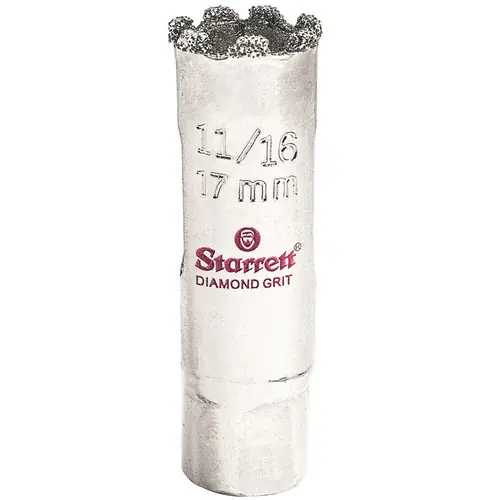 Fresh Stock L.S. Starrett KD1016-N Diamond Grit Hole Saw 11/16" - 17 mm Diameter