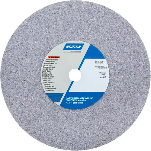 Bargain Norton 66252837420 6 x 3/4 x 1/2 Type 01 Straight Wheel 32A60-Kvbe
