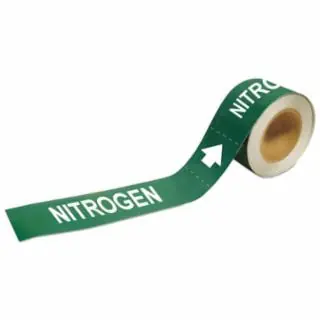 Next Day Delivery Brady 20450 1"X 8" Green Roll "Nitrogen" Pipe Marker (1 RL)