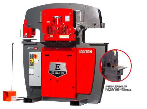 EDWARDS ED9-10231512 100 Ton Ironworker 1 Phase, 230 Volt, Powerlink, Coper Notcher Exclusive Offer