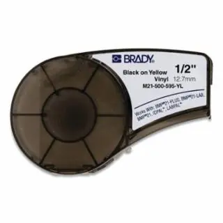 Brady 139736 M21-500-595-Br Cart 0.5" X 21‘ Wht/Brn Save Now